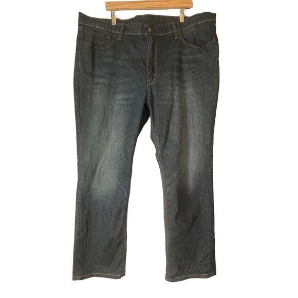 Levis 541 Straight Leg Dark Wash Denim Blue Jeans Mens 44x30 (Tag 44X32 ) Levi's - Picture 1 of 11